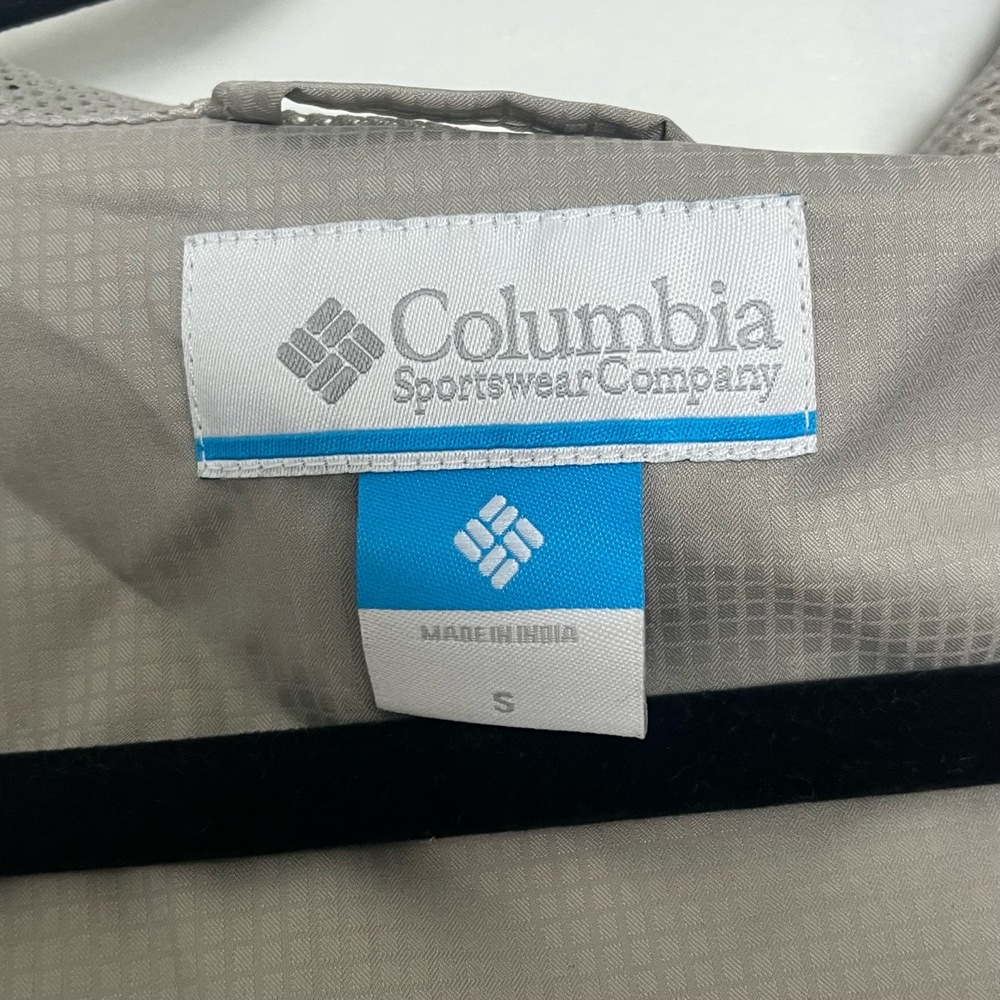NWT Columbia Gray Hooded Long Sleeve Rain Coat Jacket Size Small - Picture 9 of 11